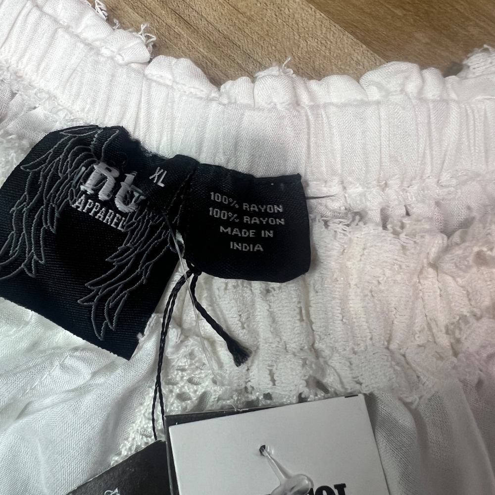 Resistol White Lace Dress XL 100% Rayon Boho Western Fringe Cowgirl Style NWT - Picture 6 of 13